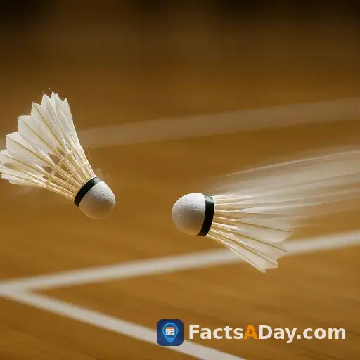 Les volants de badminton ralentissent considérablement en plein vol