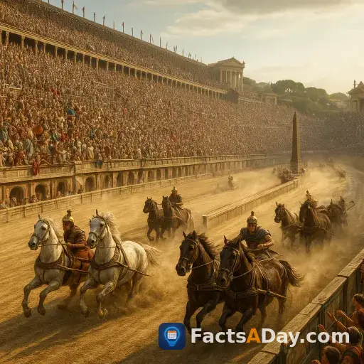 Ancient Roman chariot races drew a quarter-million fans