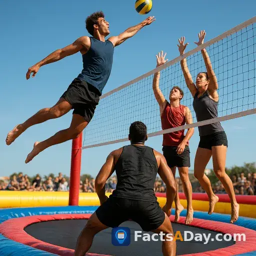 Le bossaball ajoute des trampolines pour des smashs de volley explosifs