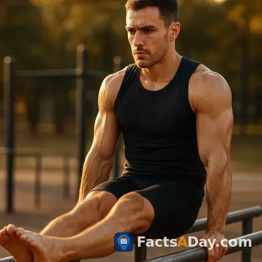 Calisthenics on parallel bars builds strength with just your body