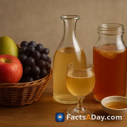 Vinegar comes from fermented fruit alcohol
