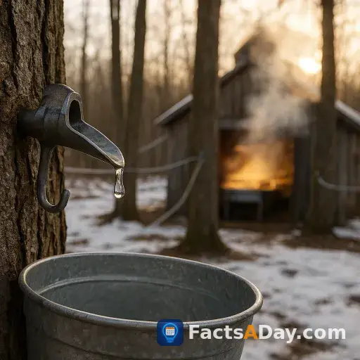 Maple syrup comes from boiled tree sap