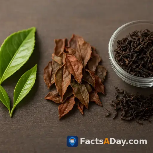 Black tea gets its color from a browning process