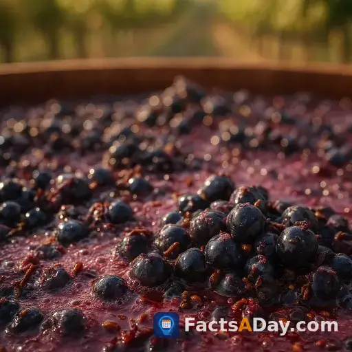 Grapes ferment into wine with natural yeasts