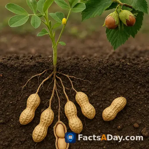Los cacahuetes crecen bajo tierra, a diferencia de los frutos secos de árbol