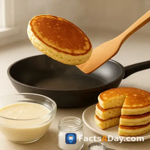 Baking powder makes pancakes light and fluffy