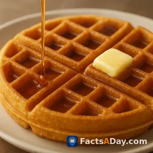Waffle iron patterns ingeniously trap syrup