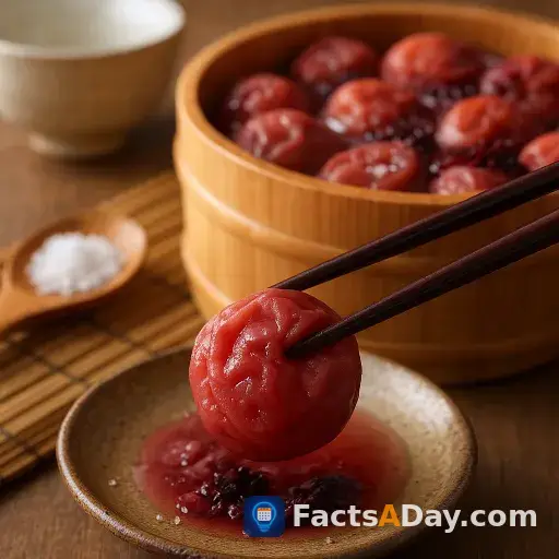 Umeboshi plums pickle into salty Japanese snacks