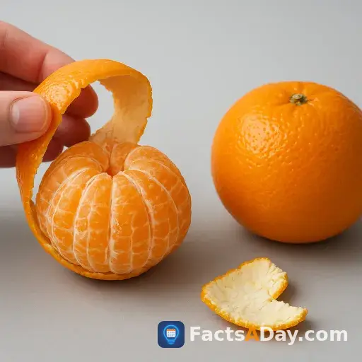 Tangerines peel easily, unlike regular oranges