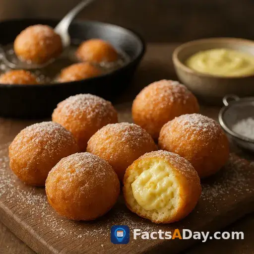 Zeppole: fried dough balls become sweet pastries