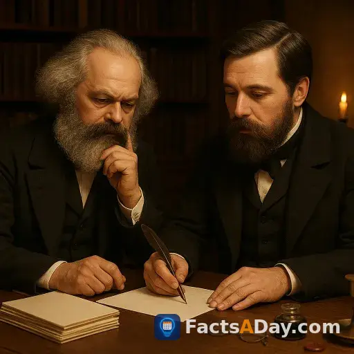 Marx and Engels wrote a revolutionary manifesto