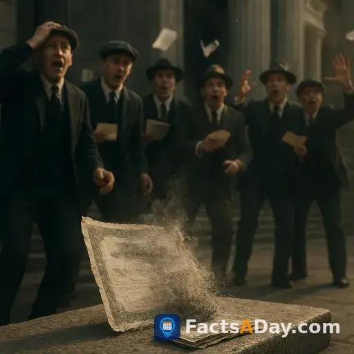 The Wall Street Crash wiped out billions