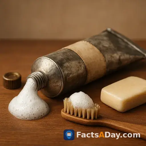 Colgate's first toothpaste contained soap