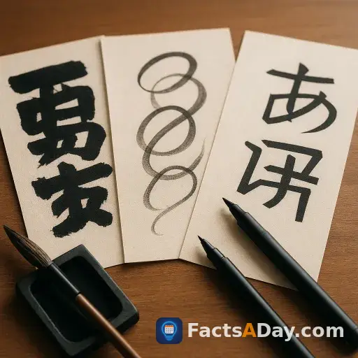 Japanese writing blends three distinct scripts