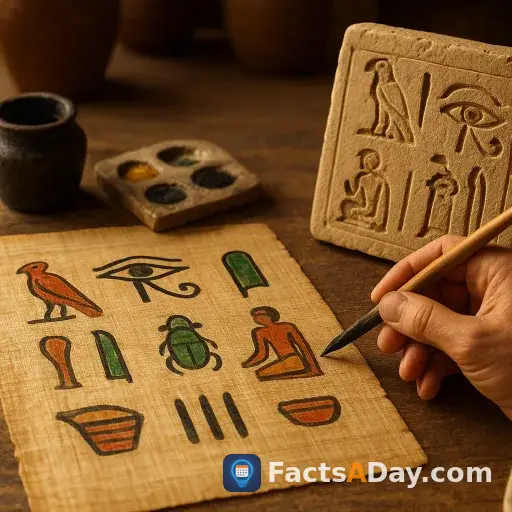 Ancient Egyptian hieroglyphs blended art and language