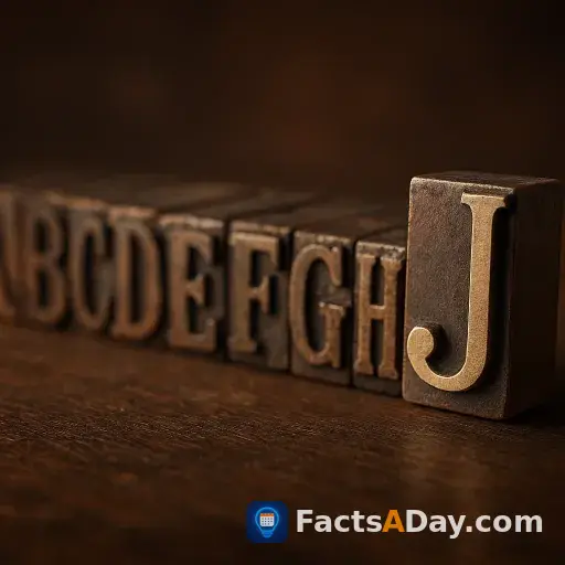 The letter J was the last added to the English alphabet