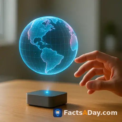 Holograms project 3D images without screens