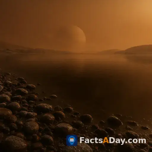 Titan hat seen aus flüssigem methan