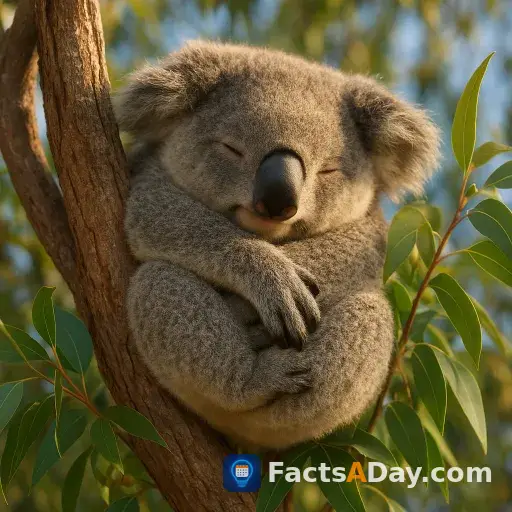 Los koalas duermen hasta 22 horas al día
