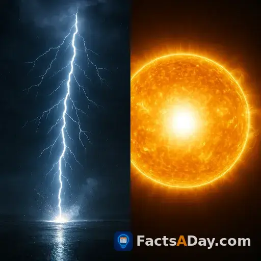 Der sonnenkern ist heißer als ein blitz