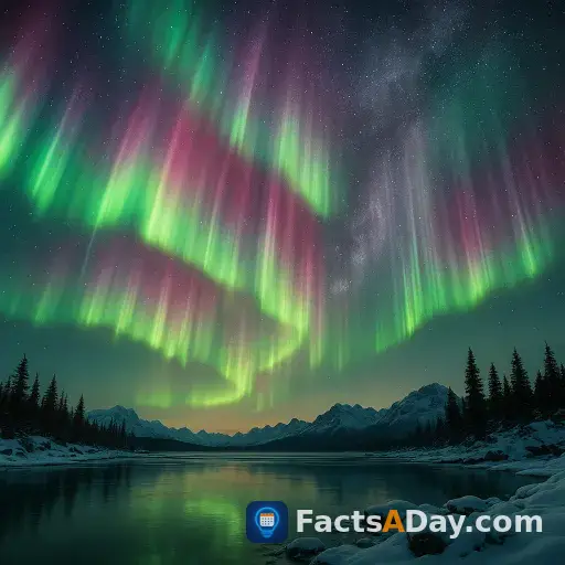 Sonnenpartikel malen den himmel mit auroras