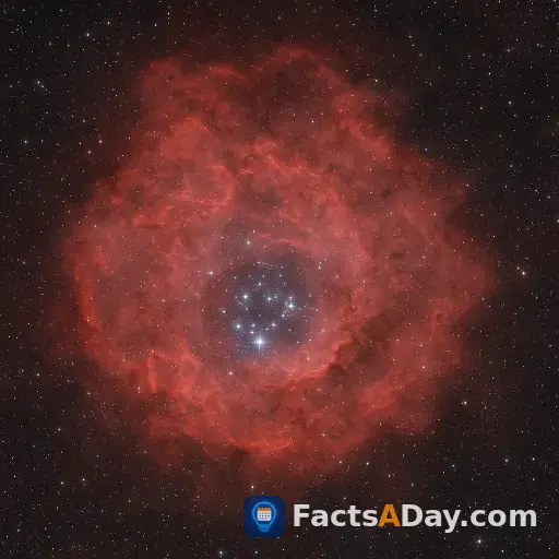 ばら星雲：新しい星が咲き誇る宇宙の花