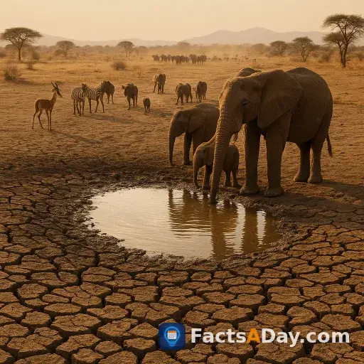 Las sequías obligan a la vida silvestre a migrar por agua