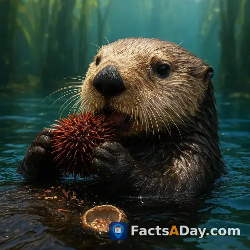 Seeotter schützen kelpwälder, indem sie seeigel fressen