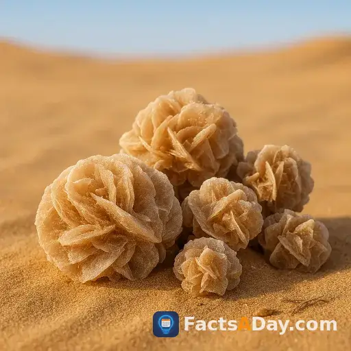 Las rosas del desierto no son plantas, sino formaciones cristalinas
