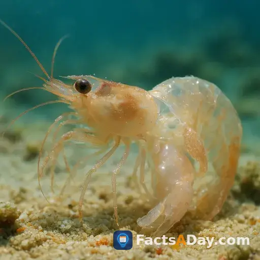 Los camarones mudan su piel para crecer