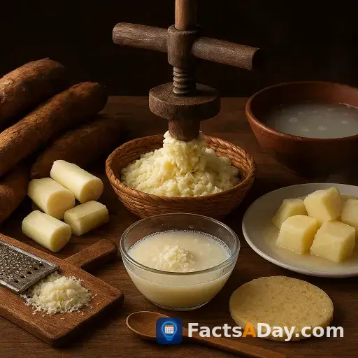 Cassava becomes safe food through clever preparation