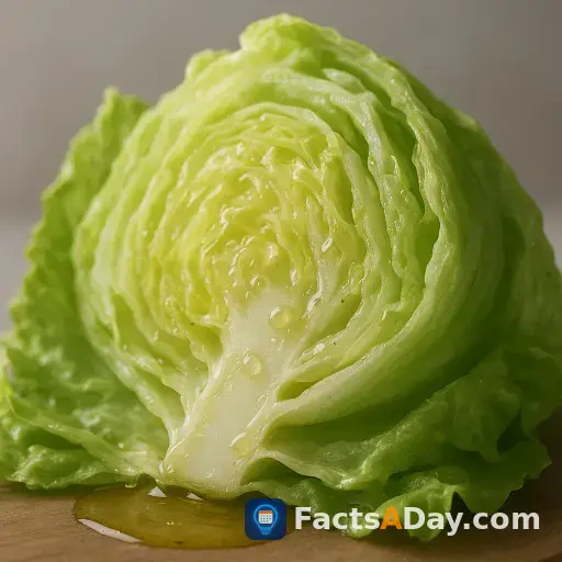 Iceberg lettuce's crispness absorbs salad dressings