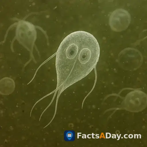Giardia-Parasiten verursachen Durchfall durch verunreinigtes Wasser