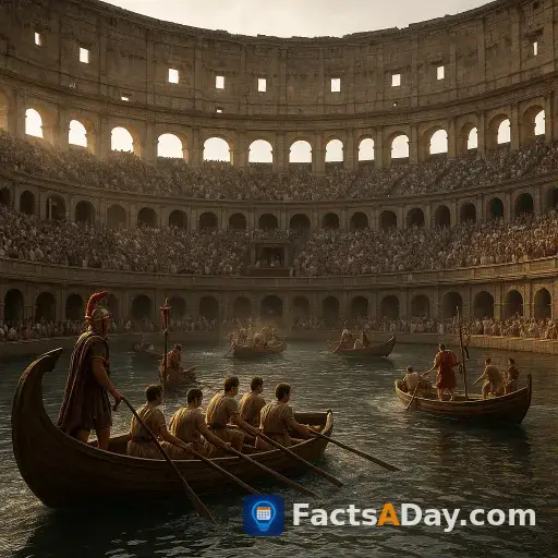 The Colosseum once hosted spectacular naval battles