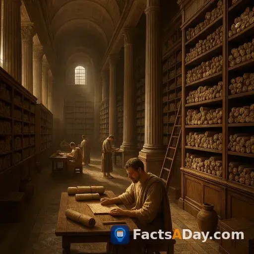 The Library of Alexandria housed 700,000 scrolls