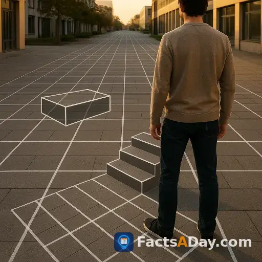 Math art creates illusions with perspective lines