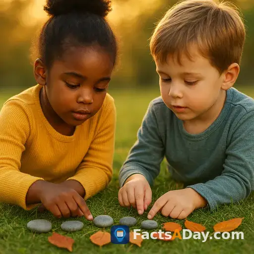 Children learn counting from natural objects