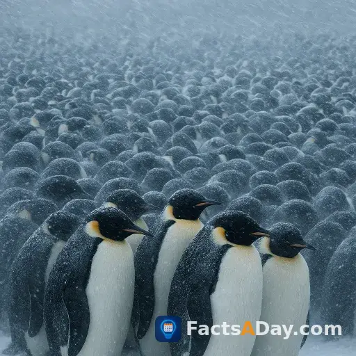 Los pingüinos emperador se acurrucan para sobrevivir a las ventiscas