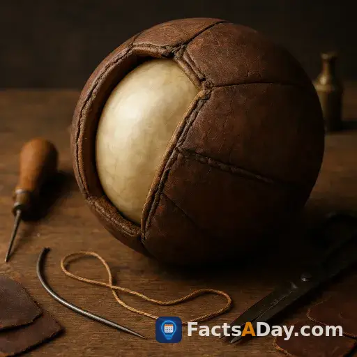 The earliest footballs were made from inflated animal bladders