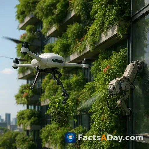 Los bosques verticales en rascacielos son mantenidos por robots jardineros autónomos