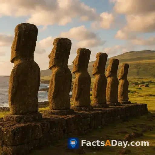 Paskalya Adası'ndaki Moai heykelleri içe dönüktür