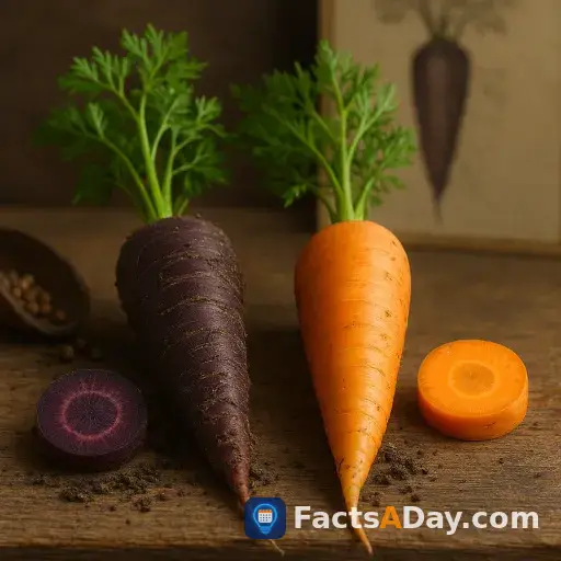 The orange carrot is a human invention