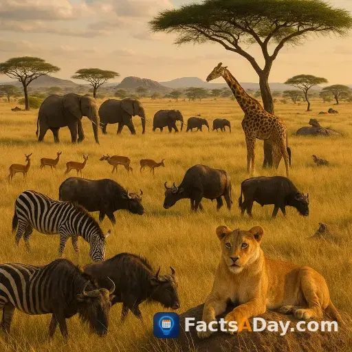 Las sabanas africanas albergan más fauna grande que cualquier otro bioma