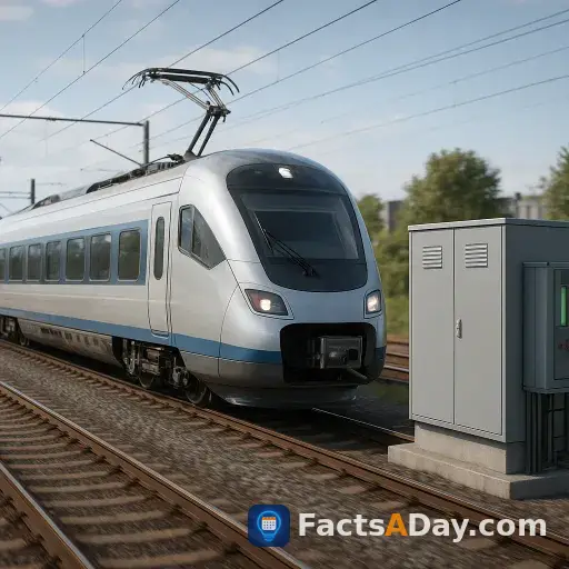 Electric trains recycle their own braking energy