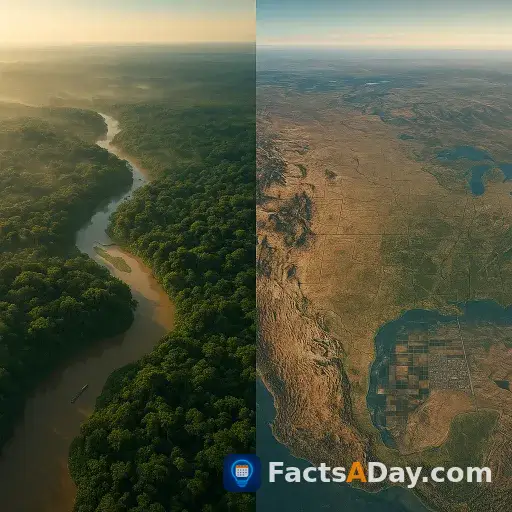 Das Amazonasbecken ist fast so groß wie die USA