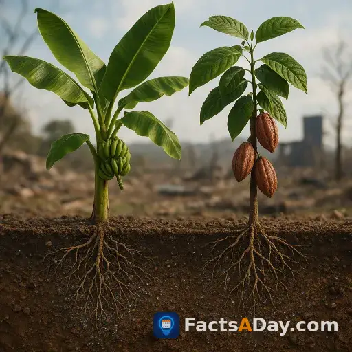 Bananas and cocoa can absorb toxic lead from soil after environmental disasters