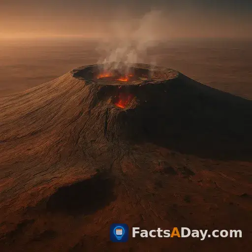 Un volcán gigante en Marte todavía recibe magma subterráneo