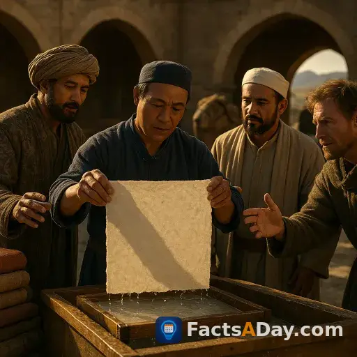 The Silk Road also transported the secret of paper from China to Europe