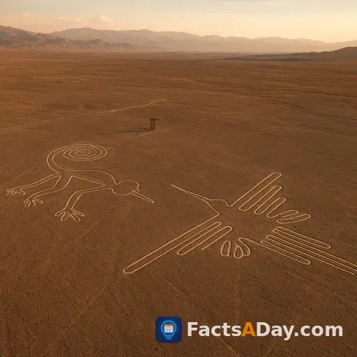 The Nazca Lines are giant desert art only seen from above