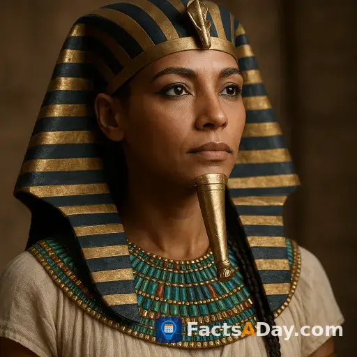 Ancient Egyptian female pharaohs often wore false metal beards